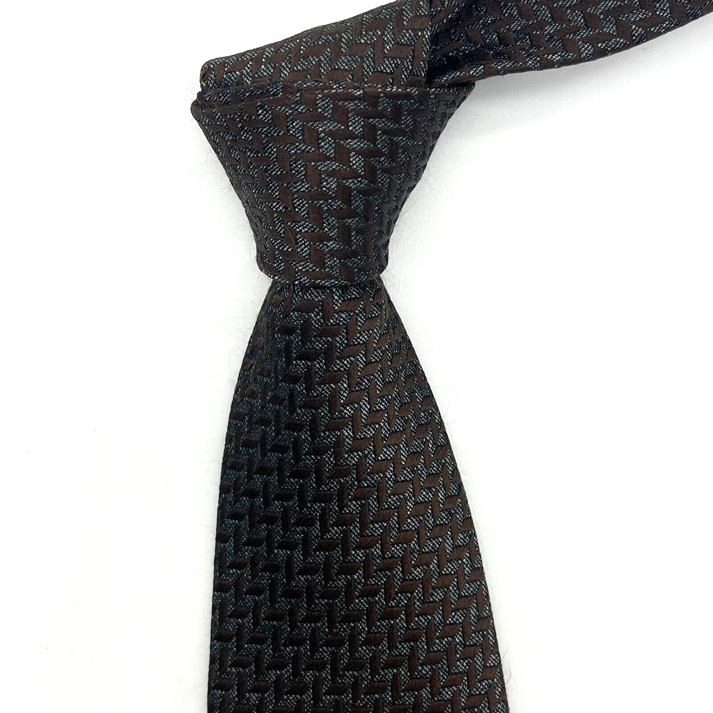 Ermenegildo Zegna Tie Men's Silk Made in Italy Authentic Gray